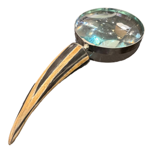 Horn and Bone Handheld Magnifying Glass