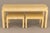 Wood Henredon Ming Goatskin Console Table With Two Stools 1970's For Sale - Image 7 of 11