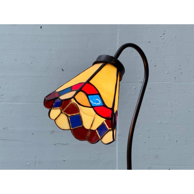 Vintage Tiffany-Style Table Lamp, 1970s For Sale - Image 11 of 17