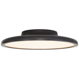 Peter Bristol for Visual Comfort Signature Dot 13" Flush Mount in Matte Black For Sale