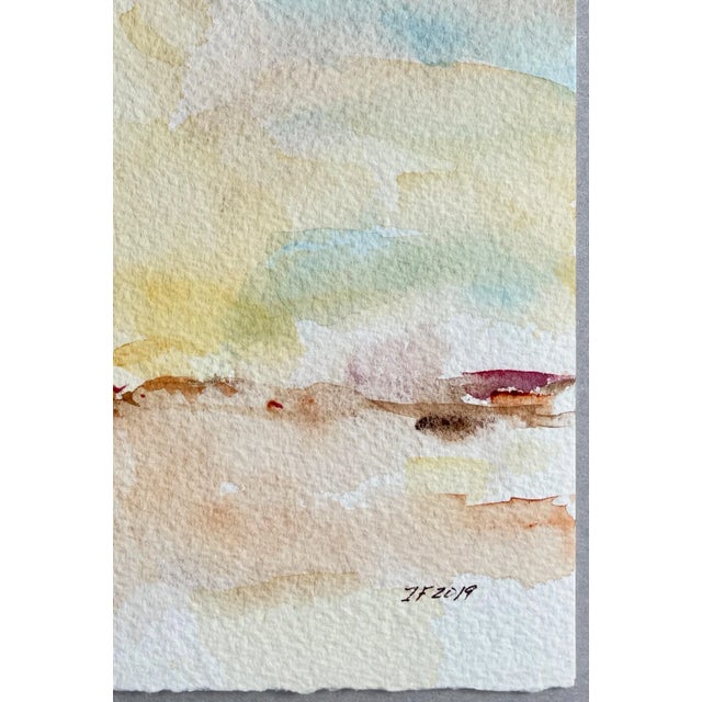 2010s “Sepia 2” Original Impressionistic Watercolor Painting by Jack Follmer For Sale - Image 5 of 7