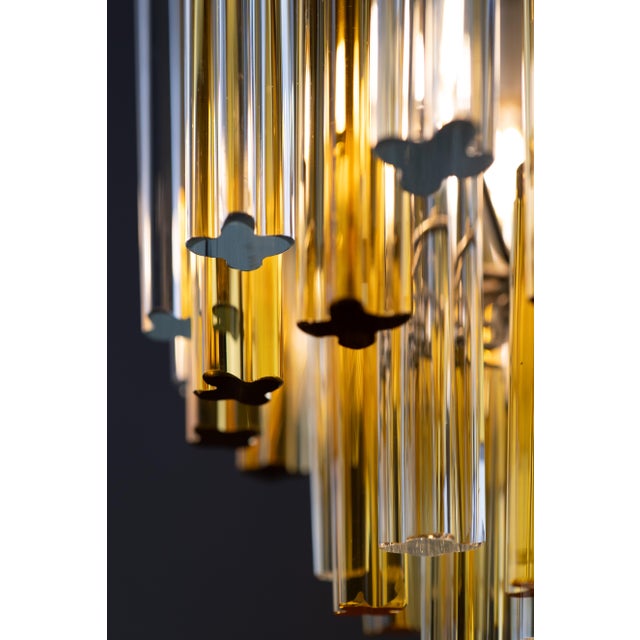 1970s Quadrilobo Crystals Chandelier attributed to Paolo Venini for Venini, 1970s For Sale - Image 5 of 10