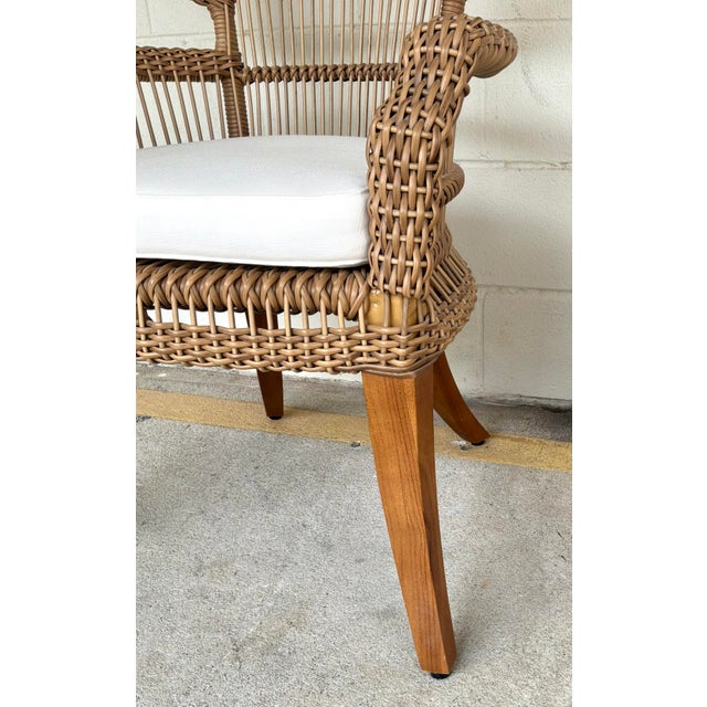 Made Goods Made Goods Organic Modern Faux Rattan Aurora Dining Chair For Sale - Image 4 of 7