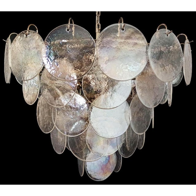 1980s Space Age Murano Chandelier, 1980 For Sale - Image 5 of 16