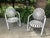 Art Deco Mid 20th Century Francois Carre Porch Rockers in White - A Pair, Attributed For Sale - Image 3 of 6