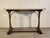 Antique French Iron & Marble Garden Console Table For Sale - Image 4 of 12