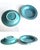 Tiffany Blue Vintage Japanese Stoneware Speckled Bowls and Plates, 12 Pieces For Sale - Image 8 of 9