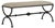 Currey & Company Currey & Company Agora Peppercorn Bench For Sale - Image 4 of 4