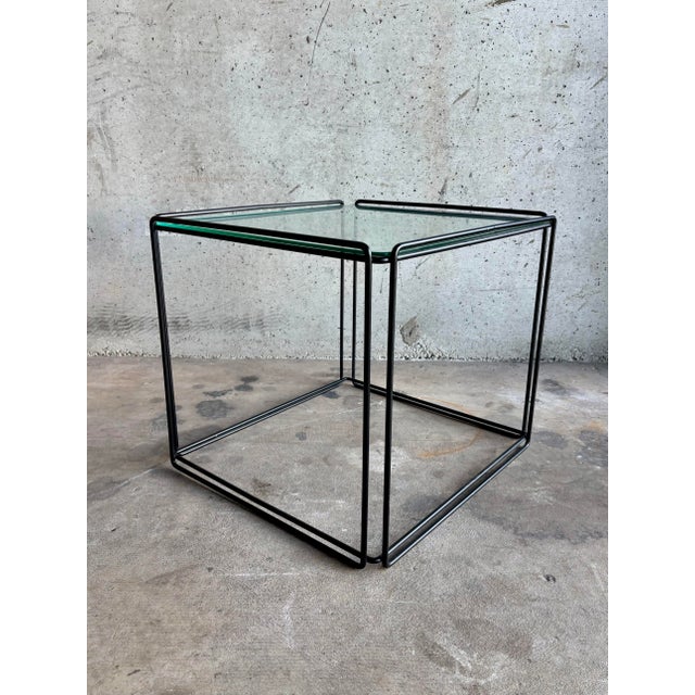 This vintage “Isocele” side table is an iconic design attributed to French artist and designer Max Sauze, celebrated for...