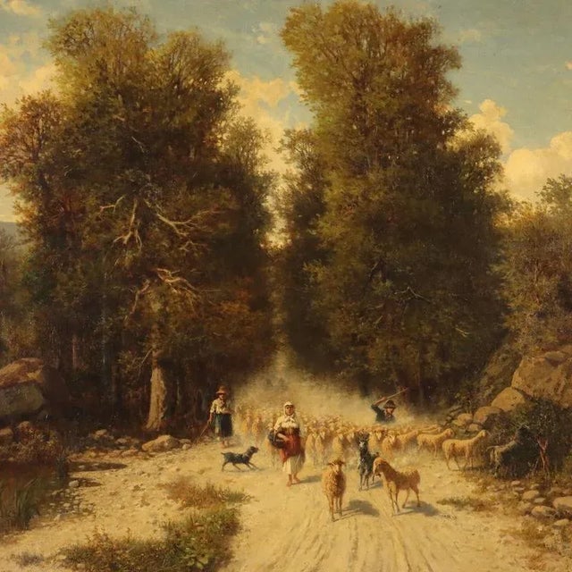 Achille Dovera, Untitled, Oil on Canvas, Framed For Sale - Image 3 of 16