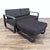 Modern Jardin De Ville Outfit Outdoor Sofa With Footstool For Sale - Image 3 of 12