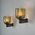 Iridescent Hammered Murano Glass Sconces attributed to Archimede Seguso, 1940s, Set of 2 For Sale - Image 3 of 16