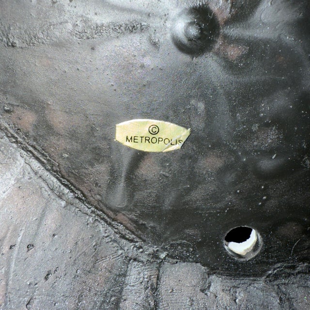 Chic Vintage Vivai Del Sud Style White Monkey Table Lamp With Hand Gilt Red Chinoiserie Shade – Newly Painted For Sale - Image 11 of 11