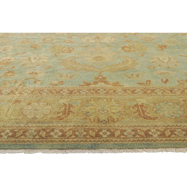 Vintage Modern Oushak Rug - 09'05 X 13'06 For Sale - Image 9 of 11