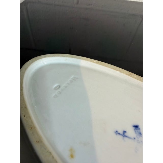 Antique Meissen Small Blue Onion Patterned Oval Dish For Sale In Baltimore - Image 6 of 7