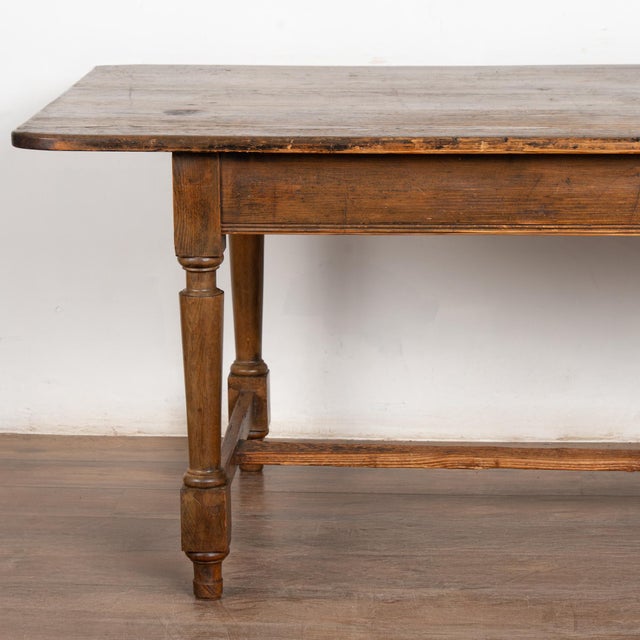 Brown 19th Century French Oak Refectory Table For Sale - Image 8 of 14