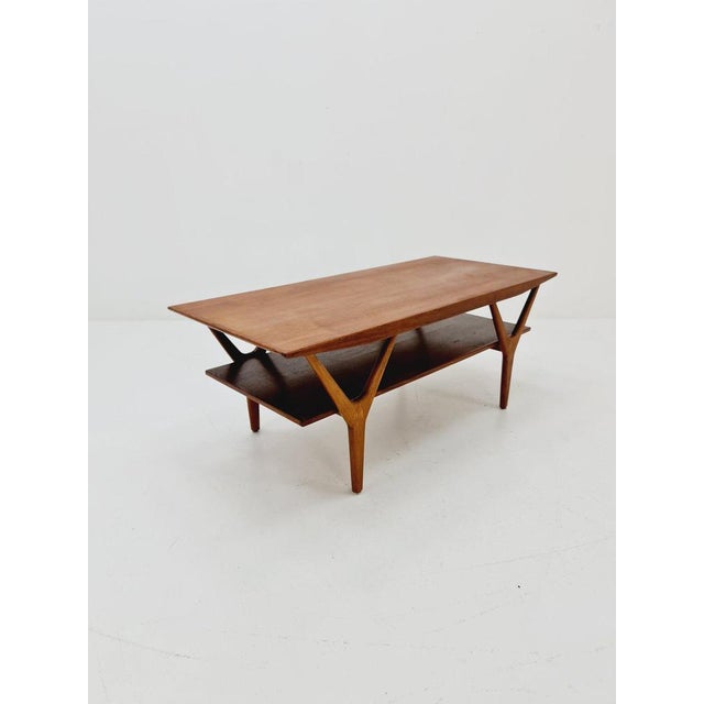 Mid-Century Danish Teak Coffee Table by Henning Kjaernulf, 1960s For Sale - Image 9 of 11