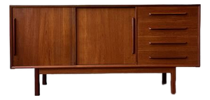 1970's Danish Modern Teak Credenza