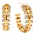 Syna Yellow Gold Earrings with Diamonds, a Pair For Sale