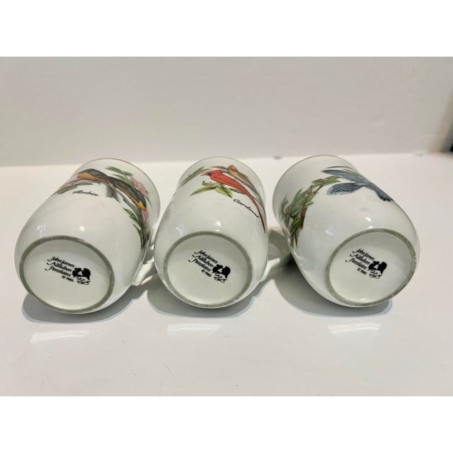 Vintage 1985 John James Audubon Porcelains Blue Jay, Cardinal and Robin Bird Mugs -3 For Sale In West Palm - Image 6 of 6