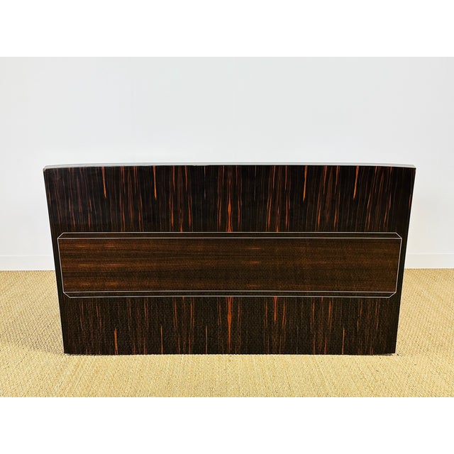 Art Deco Dining Table in Macassar Ebony with Extensions, France, 1940s For Sale - Image 4 of 18