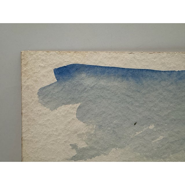 Henry Emil Salloch Original Watercolor on Paper Rural Homestead, 1950. For Sale - Image 4 of 7