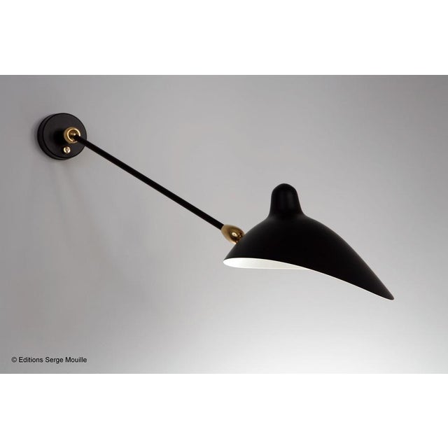 Sconce 2 with Rotating Straight Arms by Serge Mouille For Sale - Image 4 of 14