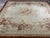 Ivory 1850s Ivory Ground Floral Medallion Antique French Aubusson Flatweave Wool Rug For Sale - Image 8 of 8