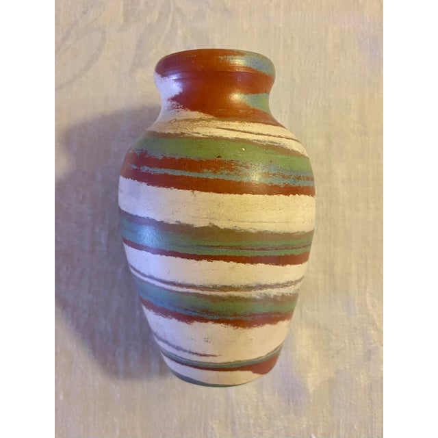 Brick Red Vintage Pottery Desert Chic Vase For Sale - Image 8 of 11