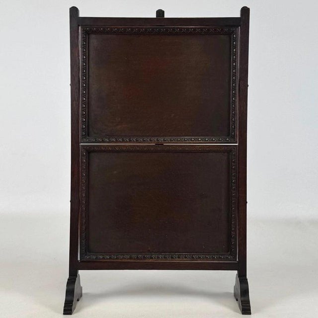 Antique Edwardian Oak Folding Tray Stand, 1910 For Sale - Image 4 of 16