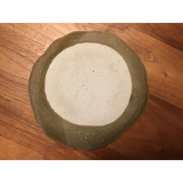 1970s Handcrafted Ceramic Plates Artist Beth Eagan - Set of 2 For Sale - Image 10 of 11