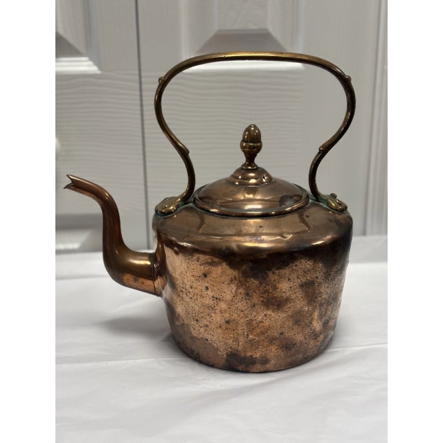 Antique English Copper Kettle For Sale - Image 9 of 10