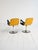 1970s Swivel Armchairs in Skai and Steel, 1970s, Set of 2 For Sale - Image 5 of 14