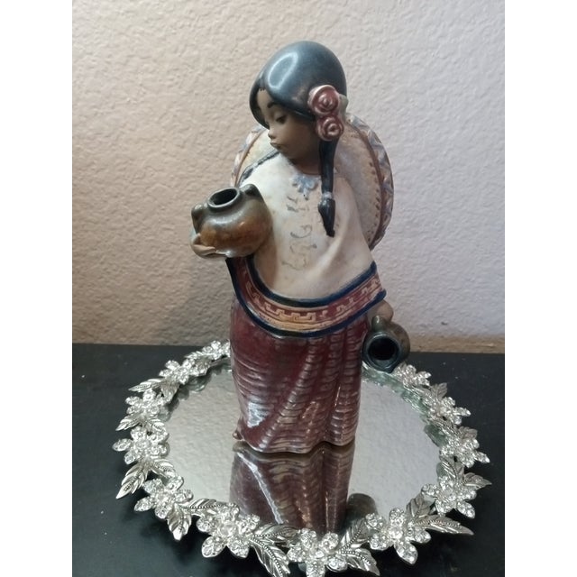 1980s Rare Le Lladro Spain Pepita With Sombrero Figurine For Sale - Image 5 of 7