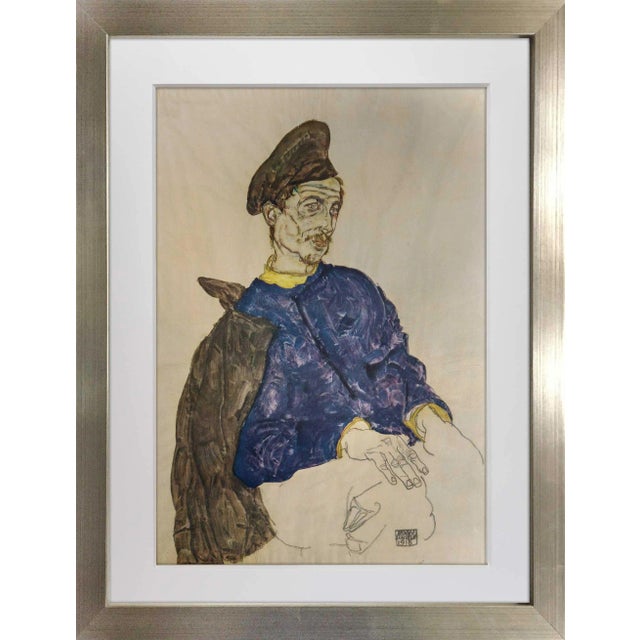 Egon Schiele “Russian Prisoner of War" Lithograph For Sale
