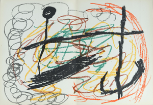 Joan Miro, Obra Inedita Recent X, Lithograph