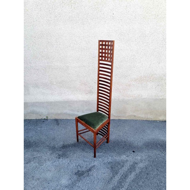 Mid-Century Hill House 1 Chair by Charles Rennie Machintosh, Italy, 1980s For Sale - Image 10 of 12