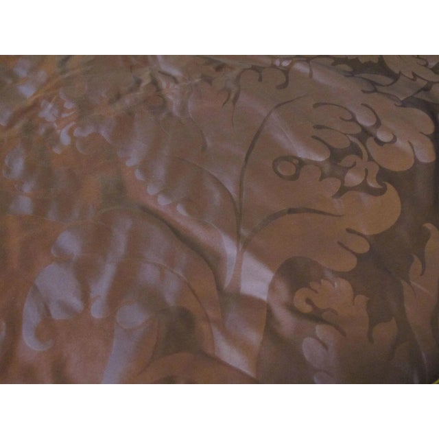 Hermès Vintage Quilted Hermes-Style Silk Scarf Throw Pillow Cover For Sale - Image 4 of 4