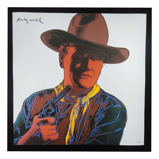 1980s After Andy Warhol, John Wayne Limited Edition Lithograph For Sale - Image 9 of 9