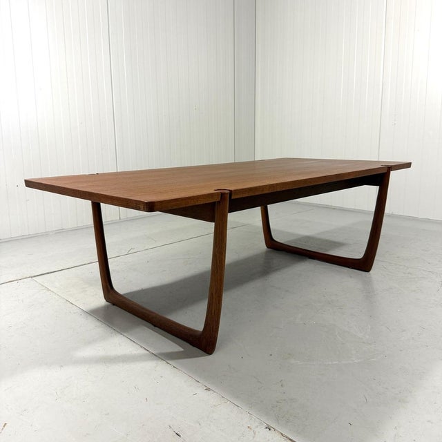 1960s Teak Model 596 Coffee Table by Peter Hvidt & Orla Mølgaard-Nielsen for France & Søn / France & Daverkosen, Denmark, 1960s For Sale - Image 5 of 18