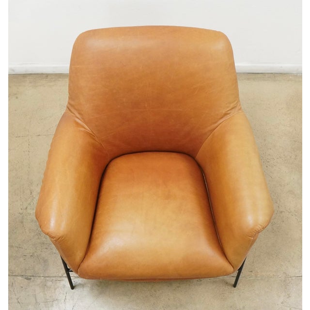 Mid-Century Modern Hooker Furniture Ambroise Metal Frame Club Chair For Sale - Image 3 of 17
