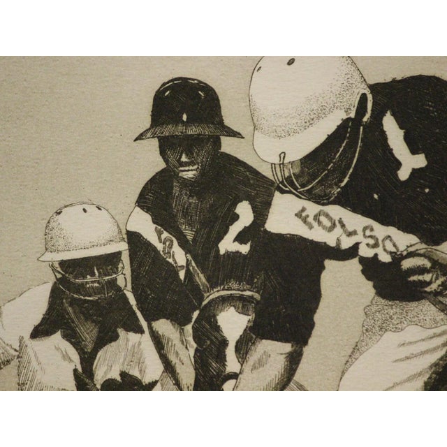 Classic intaglio polo etching c1885 edition #24/ 200 by Phillip Sage (b1942-) pencil signed (LR)! Art: 22" x 15 3/4"...