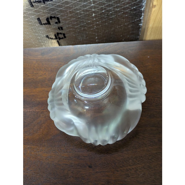 Blown clear glass. Very unusual shape besides being French.
