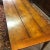Great quality mid 19thc cherry French farm table 3 plank top breadboard ends