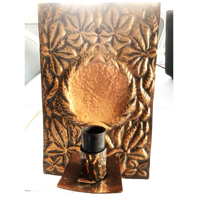 1970s Copper Wall Lamp, 1979 For Sale - Image 5 of 15