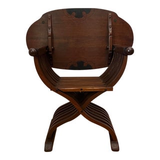 Mid 20th Century Savonarola Monks Chair/Table For Sale