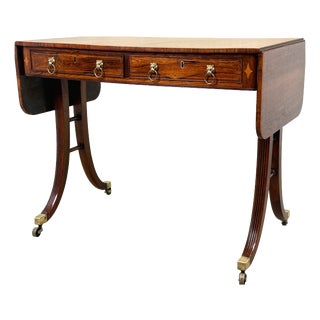 Small Regency Rosewood Sofa Table, Early 19th Century For Sale
