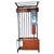 Teak Hall Coat Rack with Storage and Mirror, Belgium, 1960s For Sale - Image 3 of 9