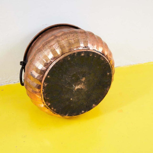 Large Copper Vase Holder For Sale - Image 5 of 6