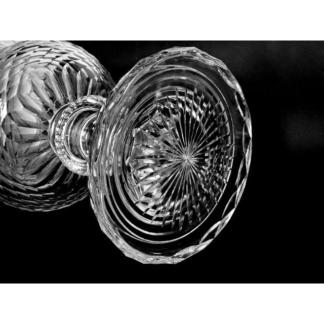 1980s Florentine Renaissance Style Huge Italian Cut and Ground Crystal Medici Vase For Sale - Image 11 of 13
